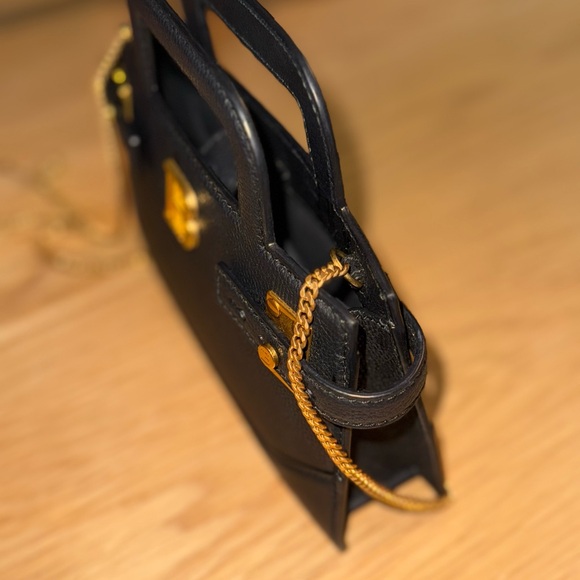 Balmain Small B-Buzz Grained Leather Top Handle Bag - Picture 3 of 6